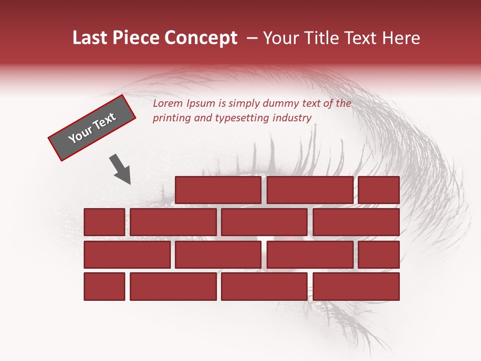 Makeup Staring Beast PowerPoint Template
