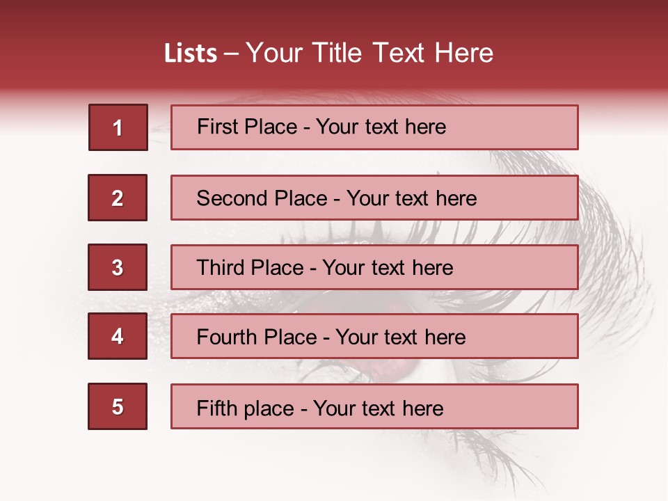 Makeup Staring Beast PowerPoint Template