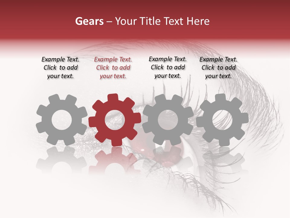 Makeup Staring Beast PowerPoint Template