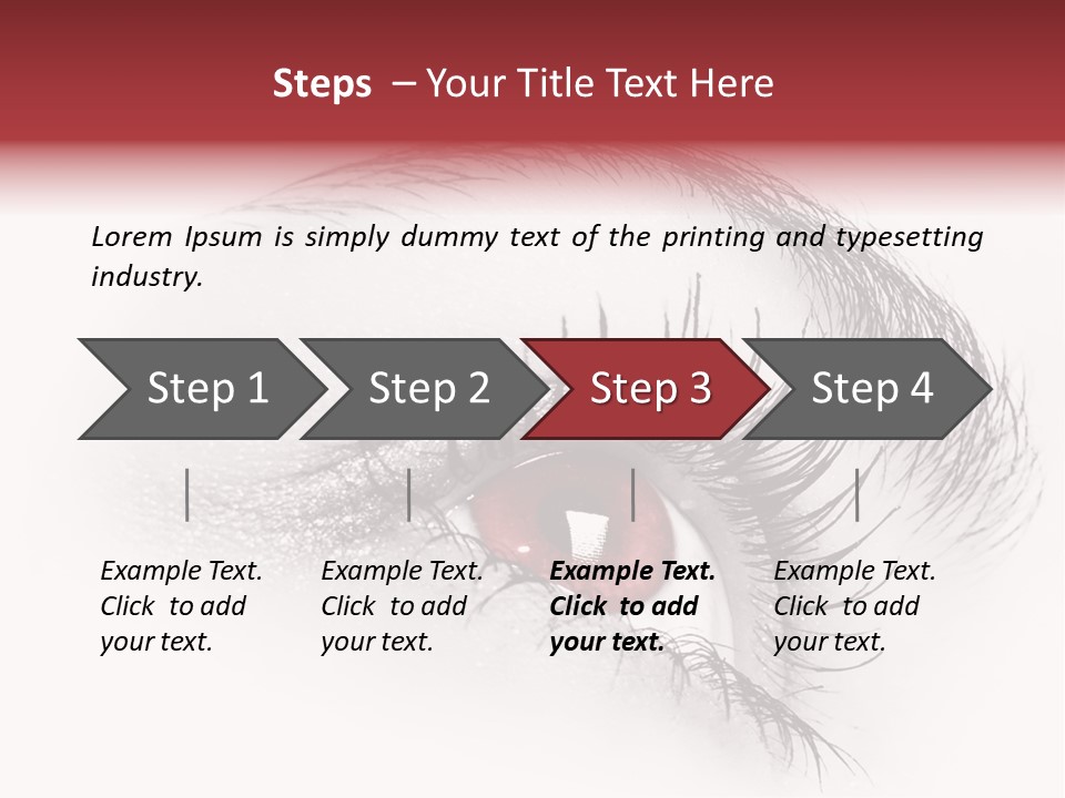 Makeup Staring Beast PowerPoint Template