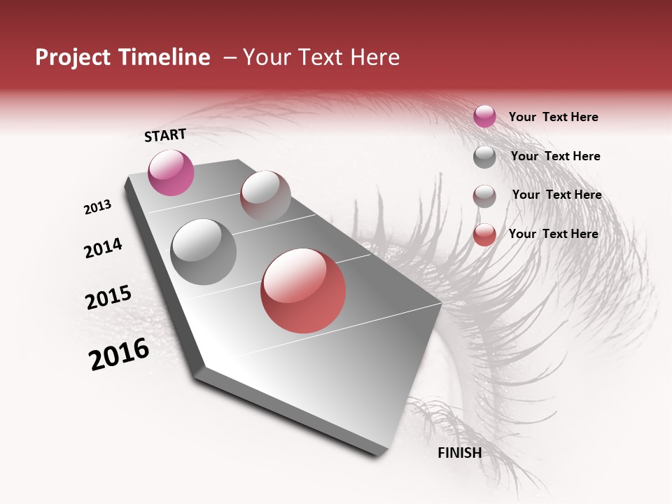Makeup Staring Beast PowerPoint Template