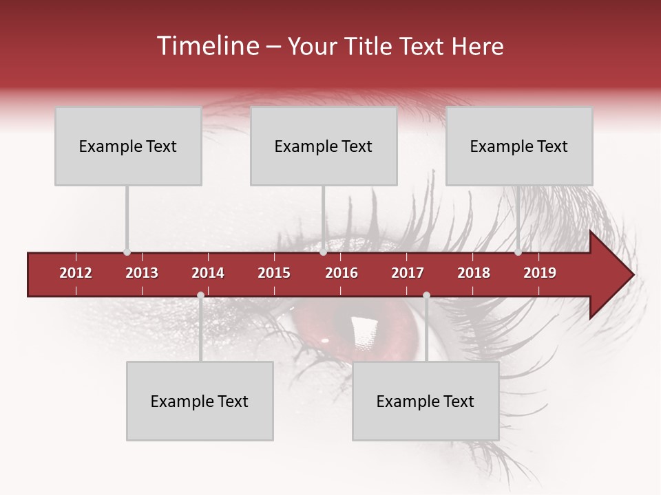 Makeup Staring Beast PowerPoint Template