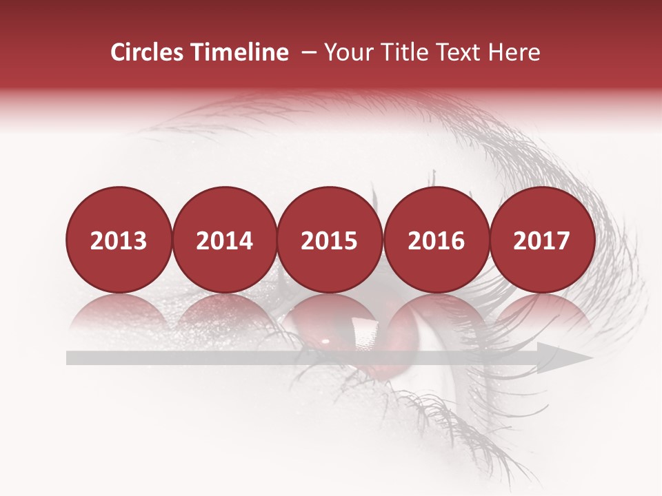 Makeup Staring Beast PowerPoint Template