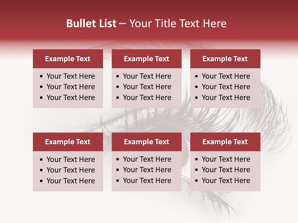 Makeup Staring Beast PowerPoint Template