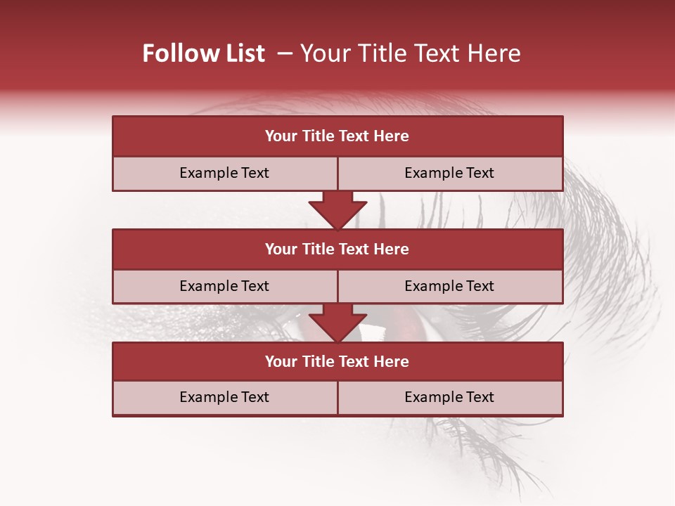 Makeup Staring Beast PowerPoint Template
