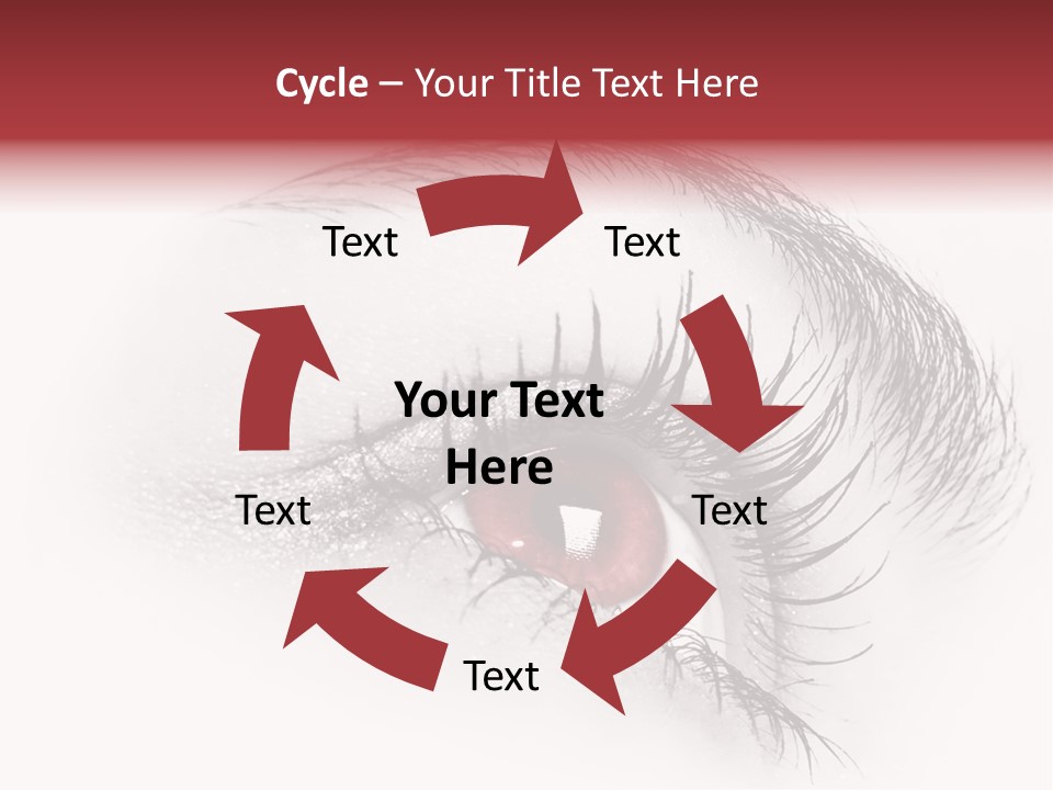 Makeup Staring Beast PowerPoint Template