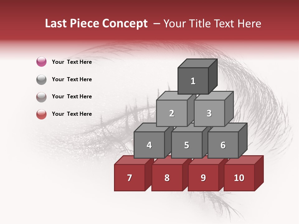 Makeup Staring Beast PowerPoint Template