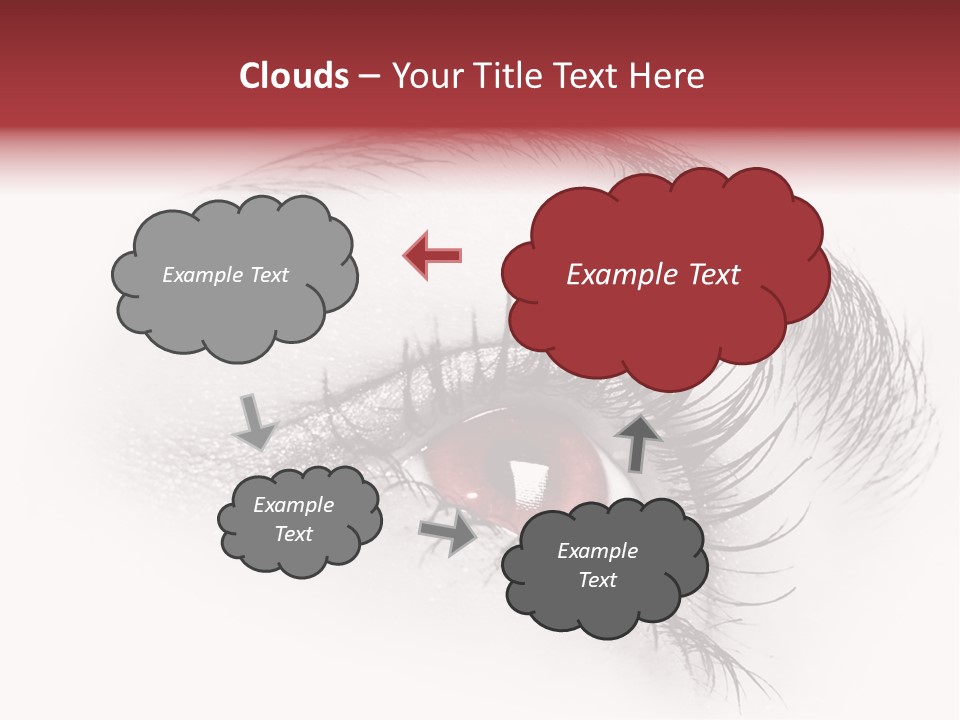 Makeup Staring Beast PowerPoint Template