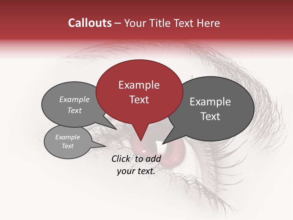 Makeup Staring Beast PowerPoint Template