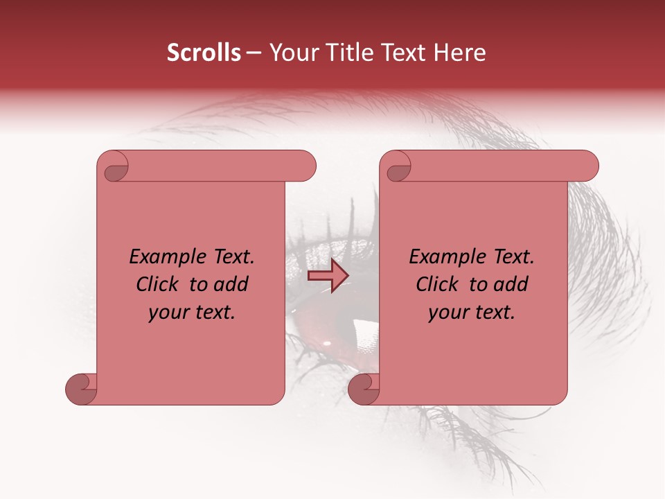 Makeup Staring Beast PowerPoint Template