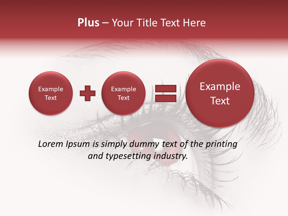 Makeup Staring Beast PowerPoint Template