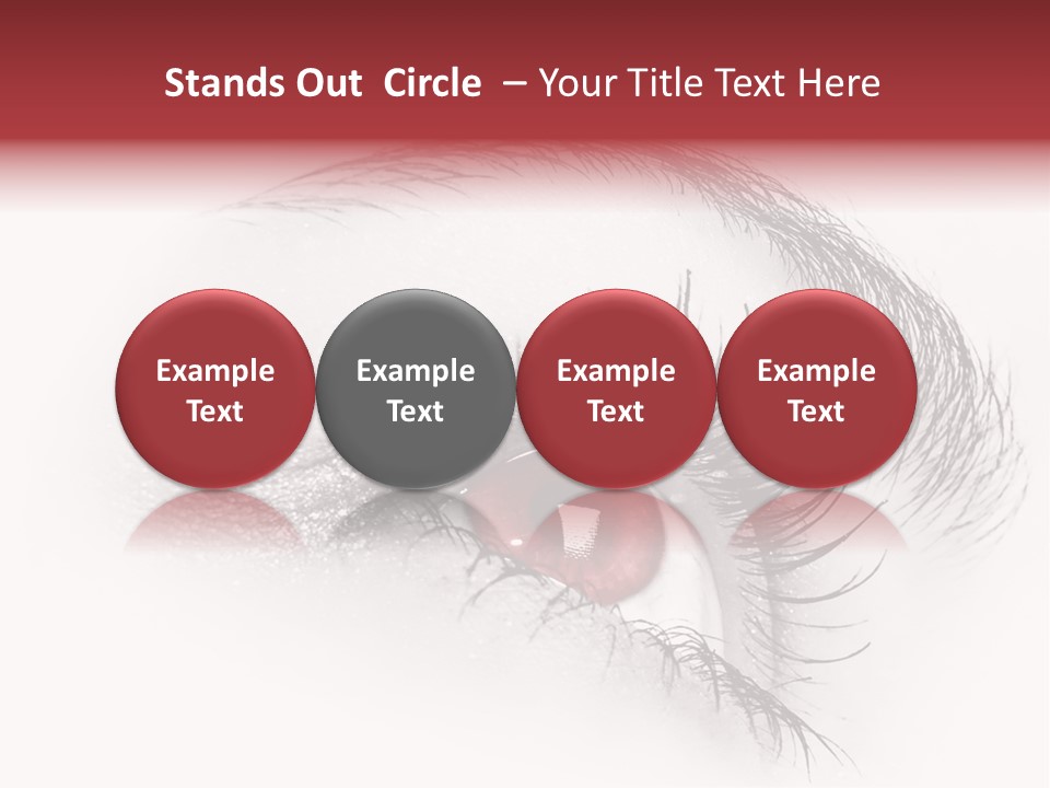 Makeup Staring Beast PowerPoint Template