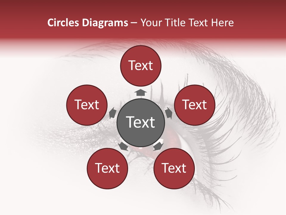 Makeup Staring Beast PowerPoint Template