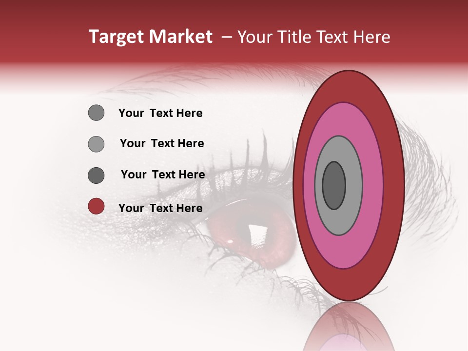 Makeup Staring Beast PowerPoint Template