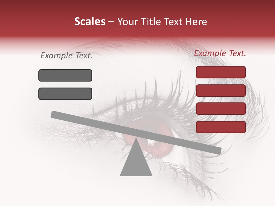 Makeup Staring Beast PowerPoint Template