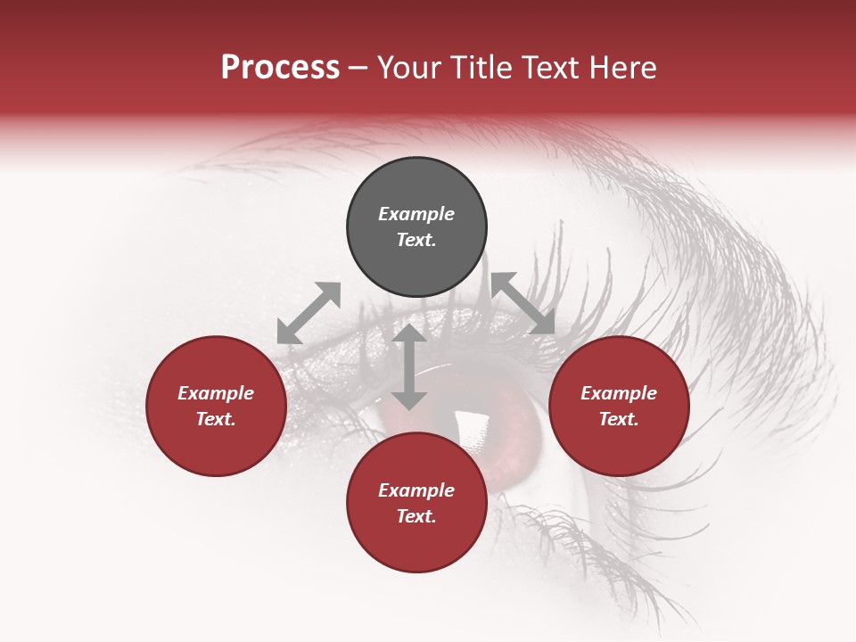 Makeup Staring Beast PowerPoint Template
