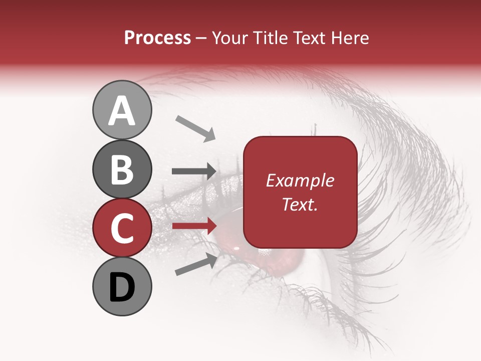 Makeup Staring Beast PowerPoint Template