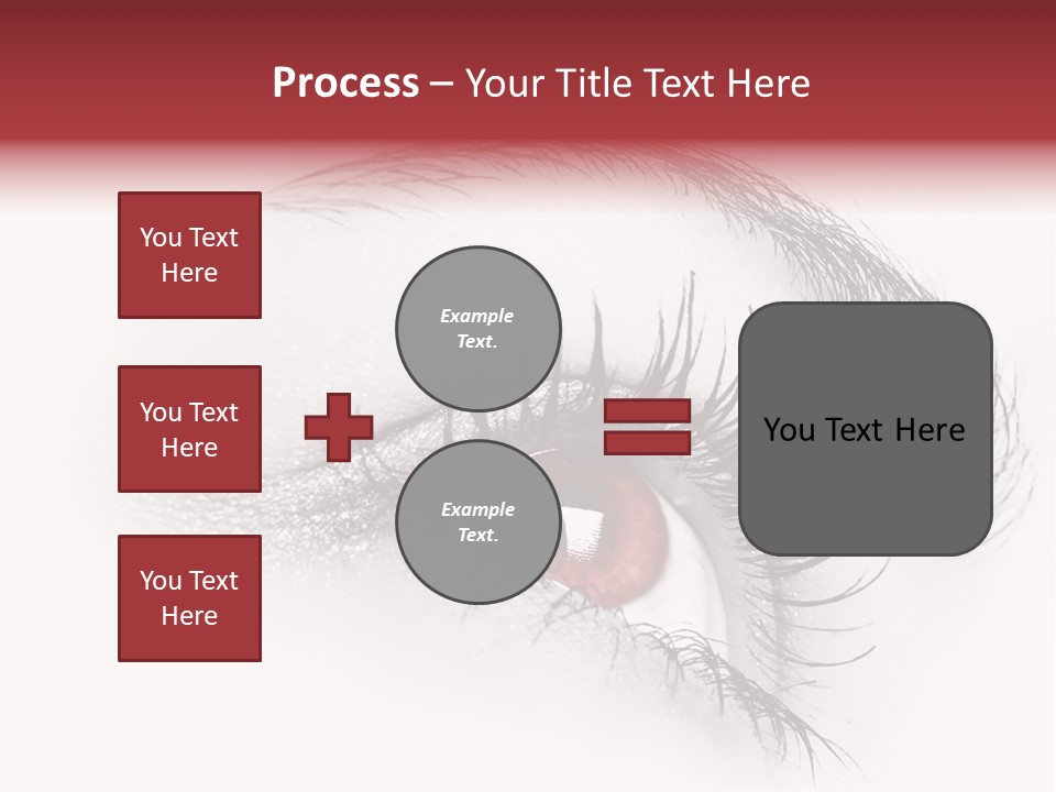 Makeup Staring Beast PowerPoint Template