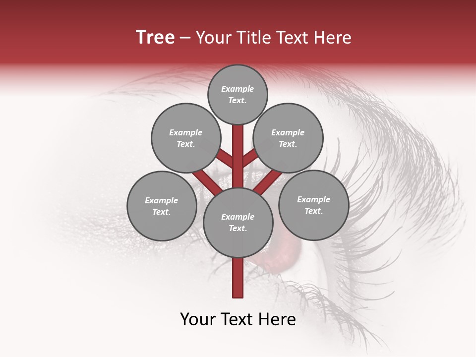 Makeup Staring Beast PowerPoint Template