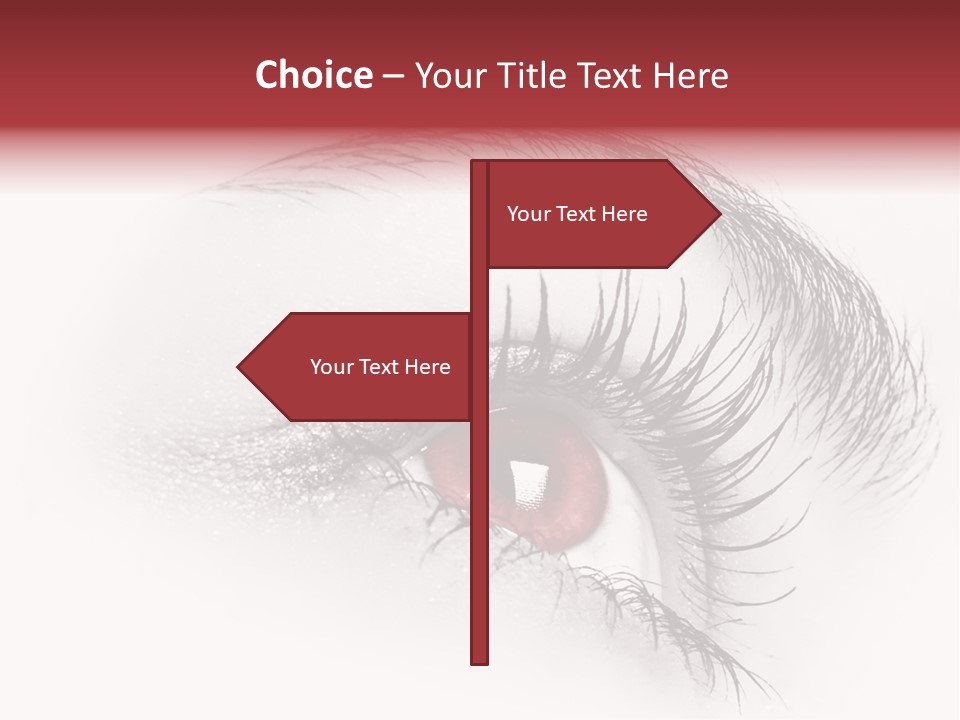 Makeup Staring Beast PowerPoint Template