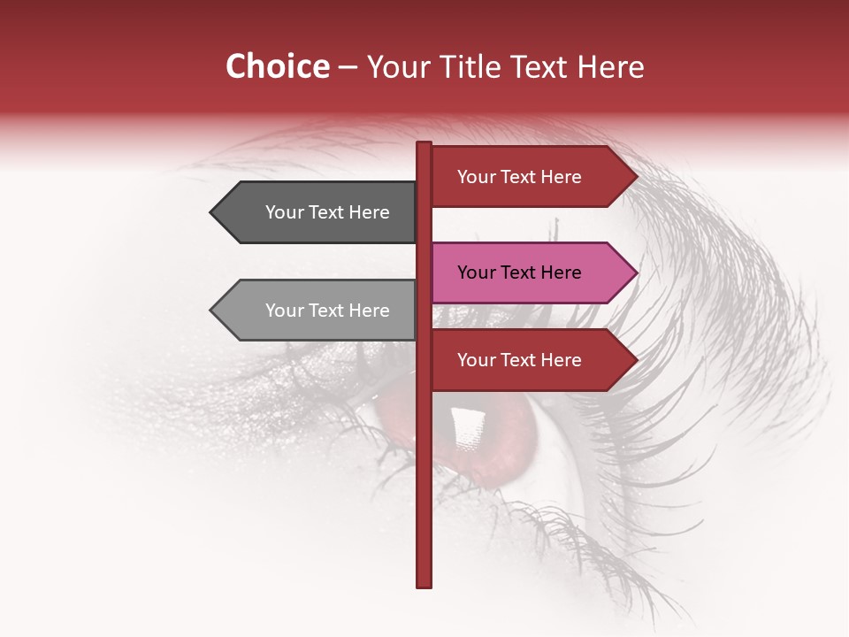 Makeup Staring Beast PowerPoint Template