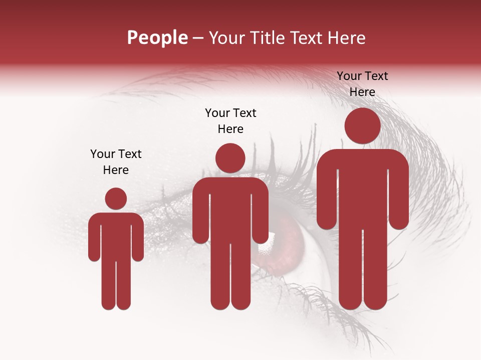 Makeup Staring Beast PowerPoint Template