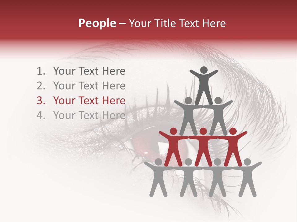 Makeup Staring Beast PowerPoint Template