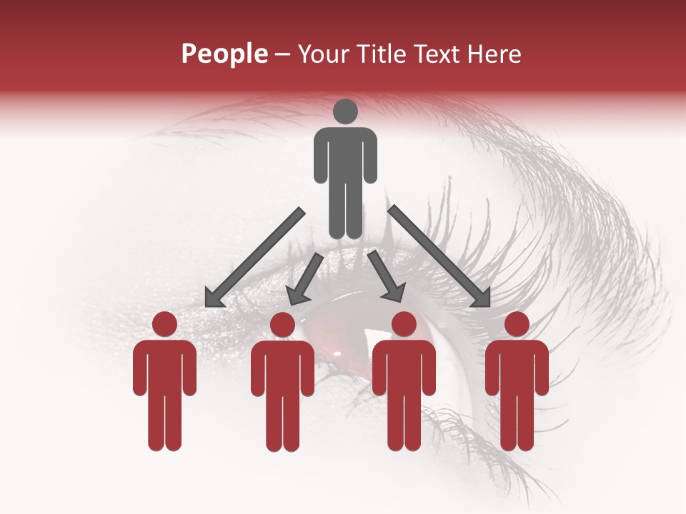 Makeup Staring Beast PowerPoint Template