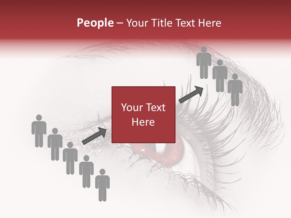 Makeup Staring Beast PowerPoint Template