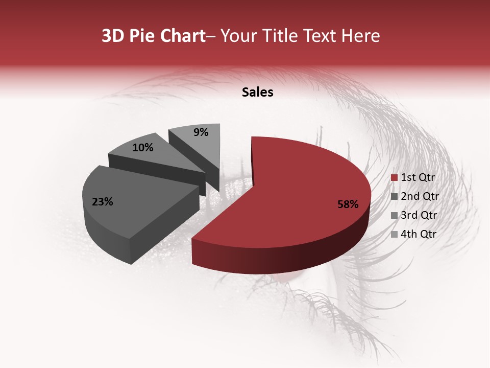 Makeup Staring Beast PowerPoint Template