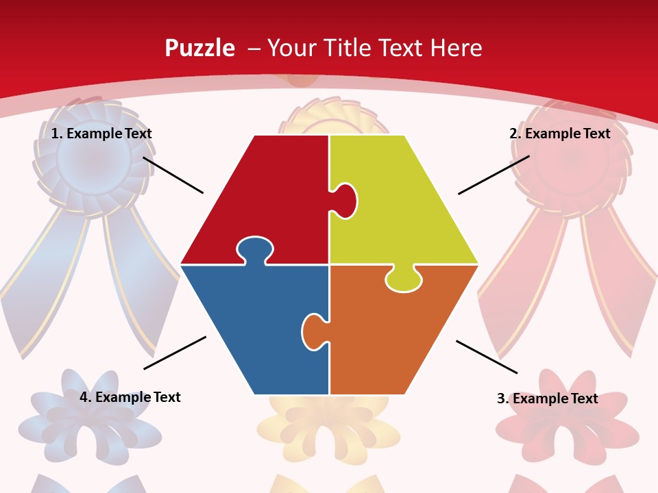 Ribbon Sale Wrapping PowerPoint Template