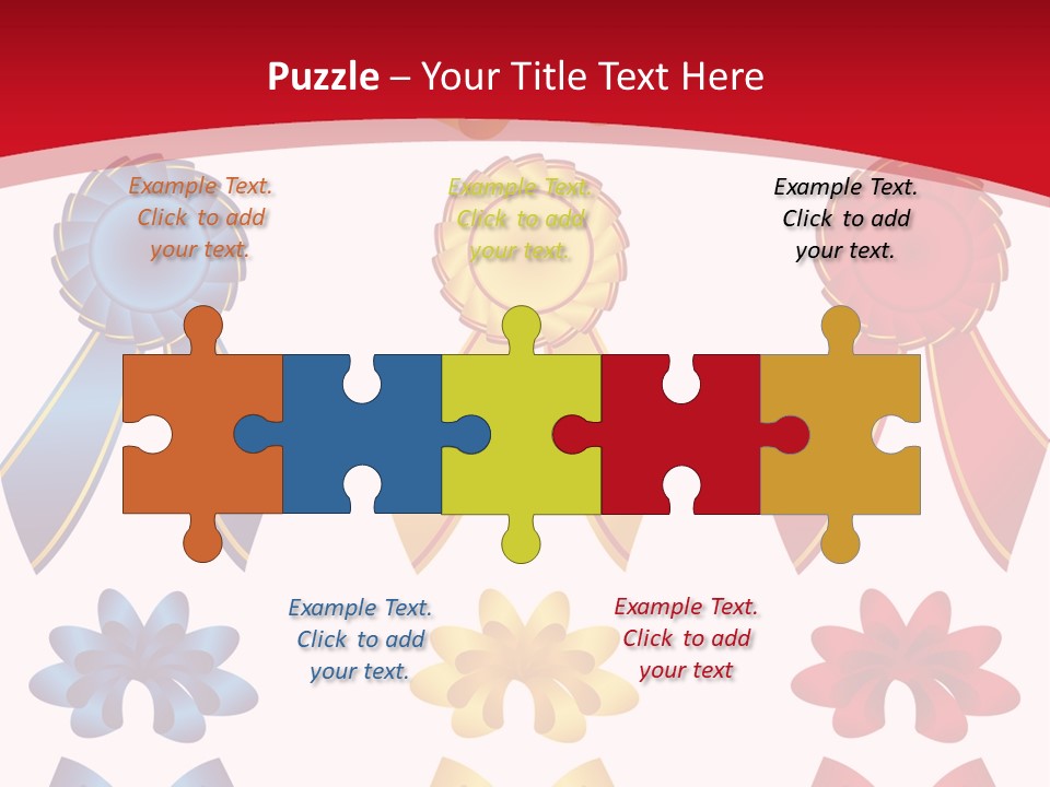 Ribbon Sale Wrapping PowerPoint Template