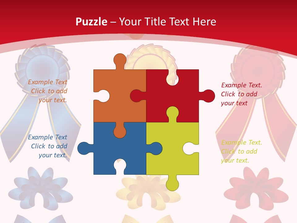 Ribbon Sale Wrapping PowerPoint Template