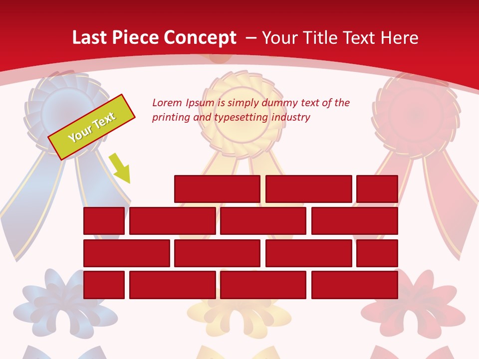 Ribbon Sale Wrapping PowerPoint Template