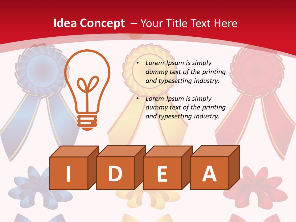 Ribbon Sale Wrapping PowerPoint Template