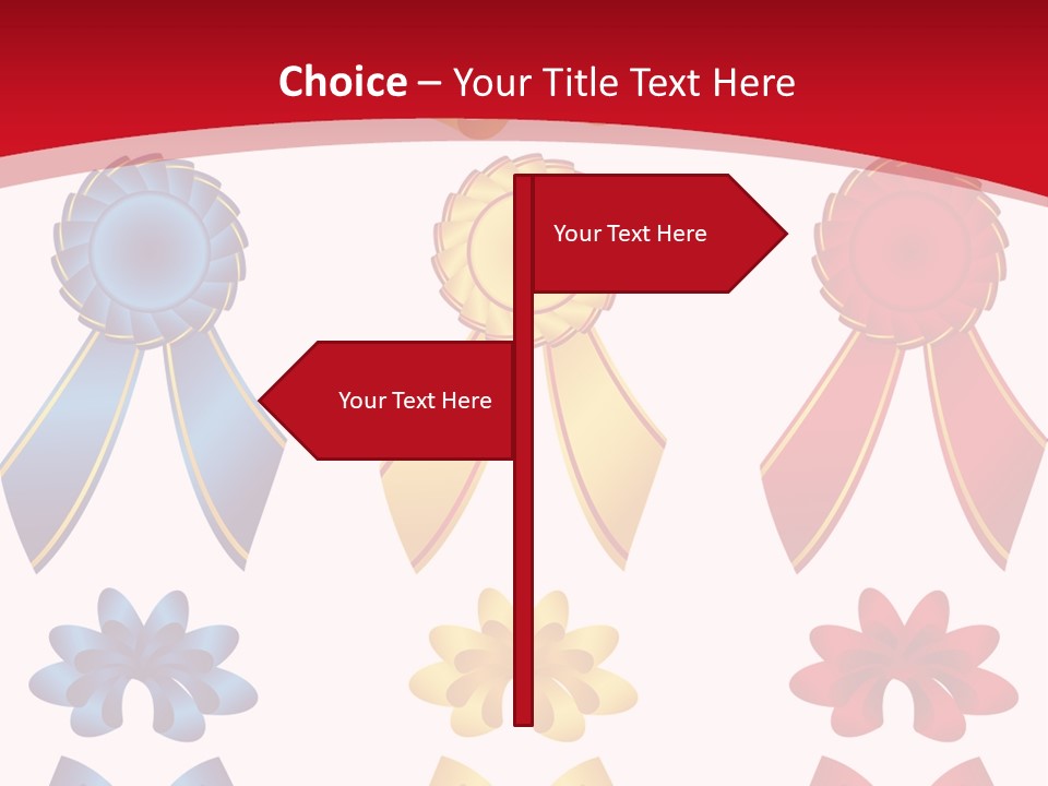 Ribbon Sale Wrapping PowerPoint Template