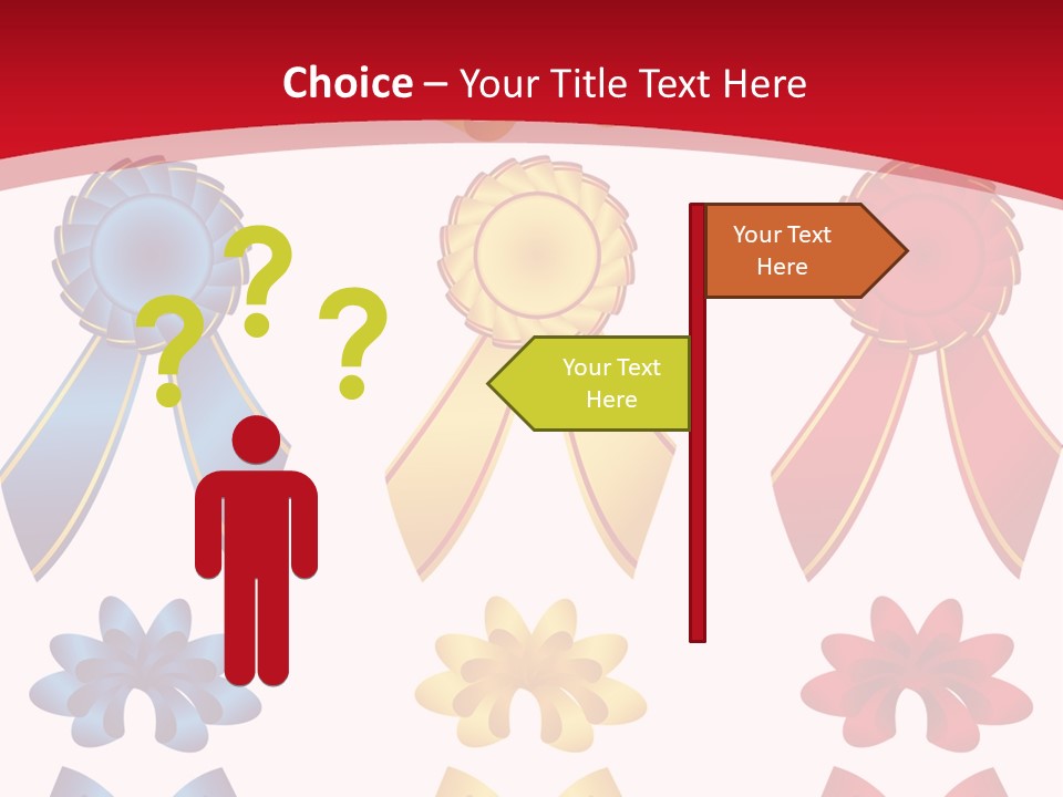 Ribbon Sale Wrapping PowerPoint Template