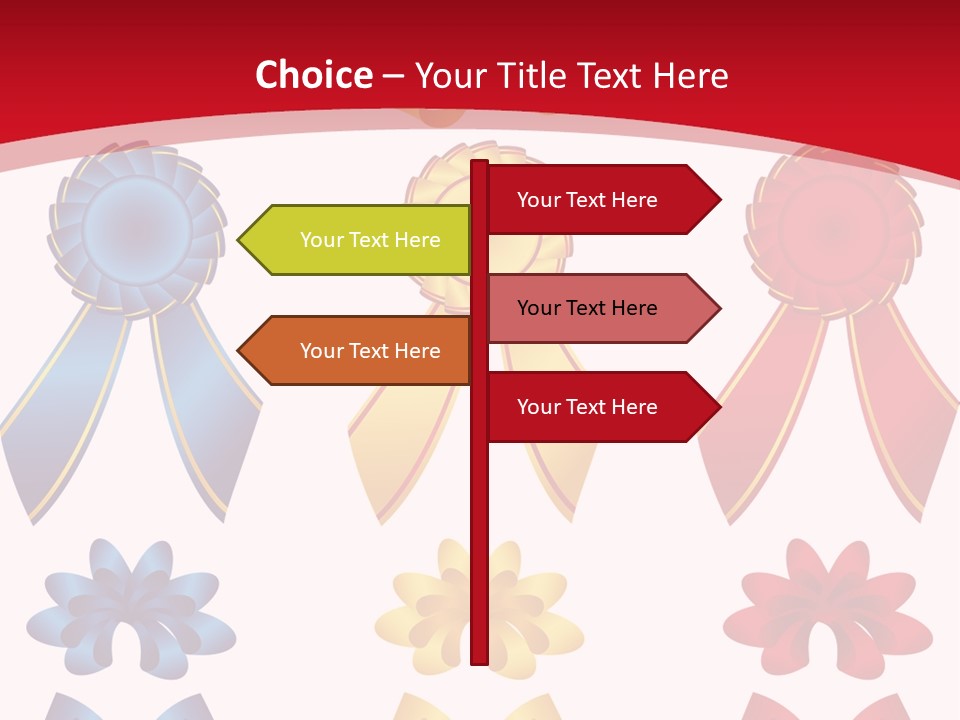 Ribbon Sale Wrapping PowerPoint Template