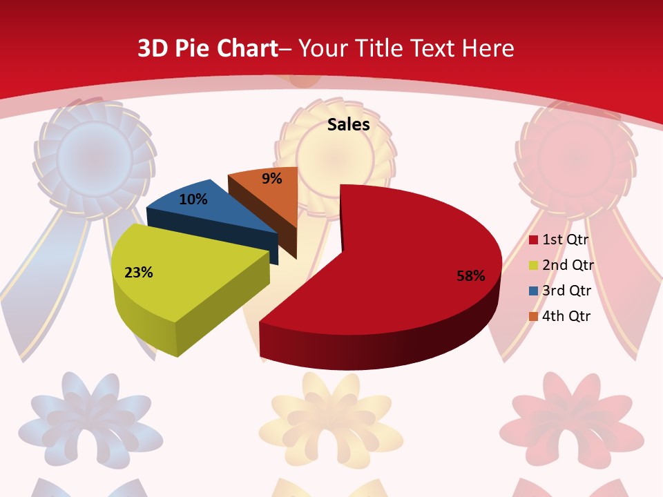 Ribbon Sale Wrapping PowerPoint Template
