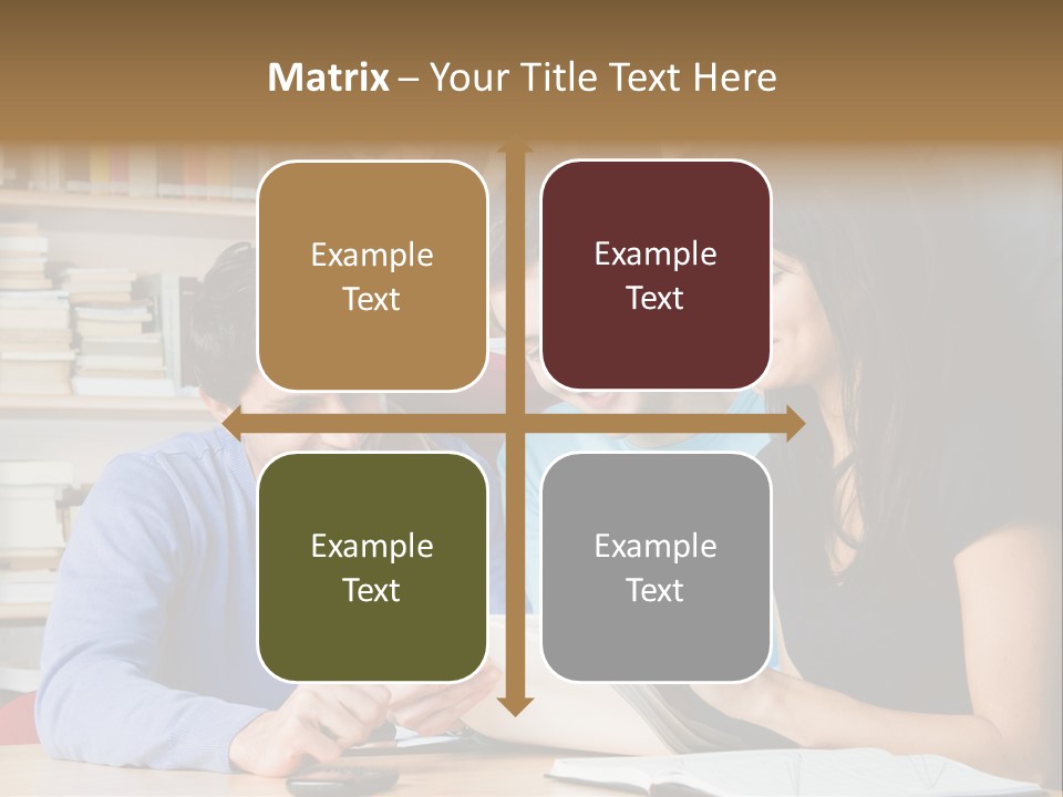 United Writing Person PowerPoint Template