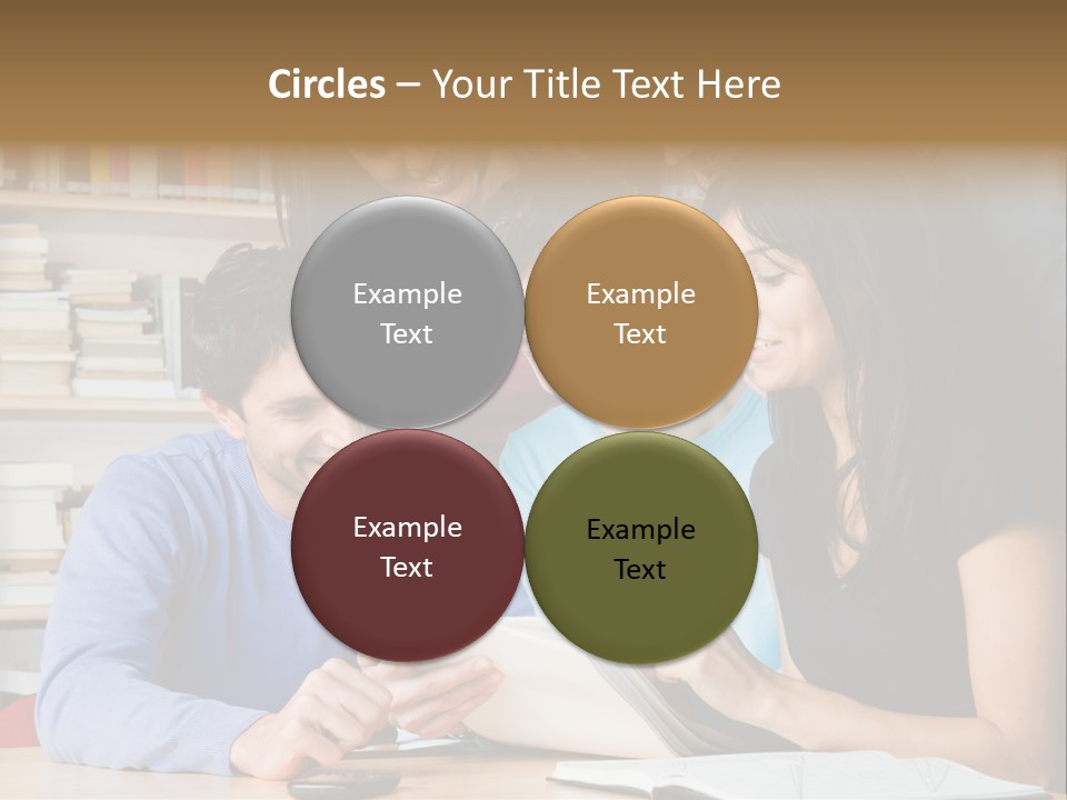 United Writing Person PowerPoint Template
