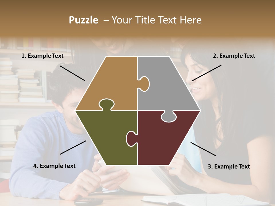 United Writing Person PowerPoint Template
