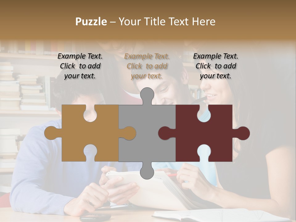 United Writing Person PowerPoint Template