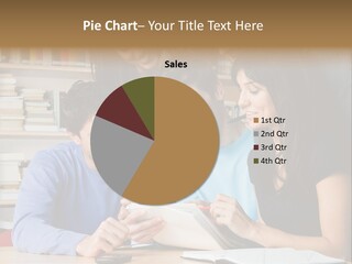 United Writing Person PowerPoint Template