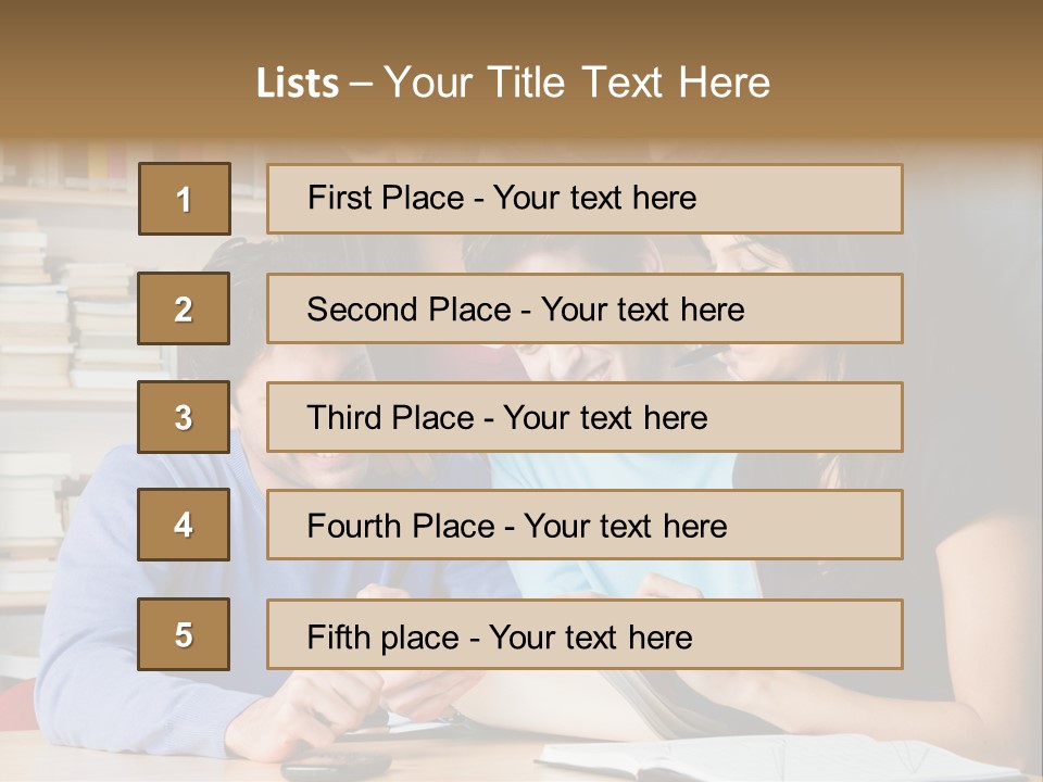 United Writing Person PowerPoint Template