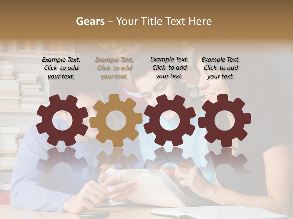 United Writing Person PowerPoint Template