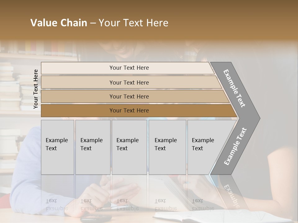 United Writing Person PowerPoint Template