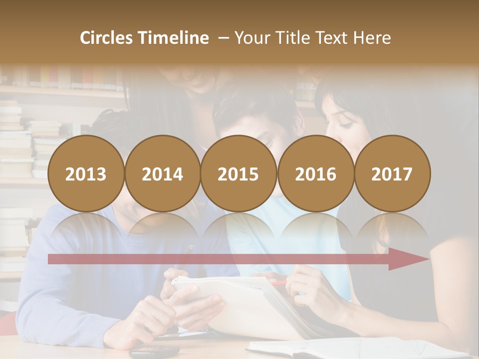 United Writing Person PowerPoint Template