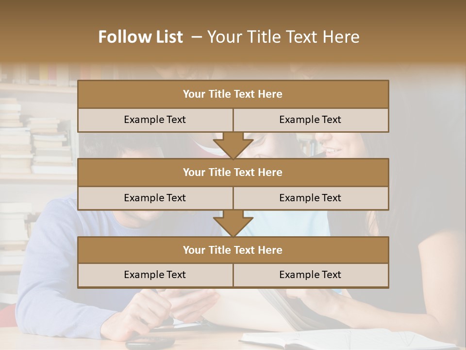 United Writing Person PowerPoint Template