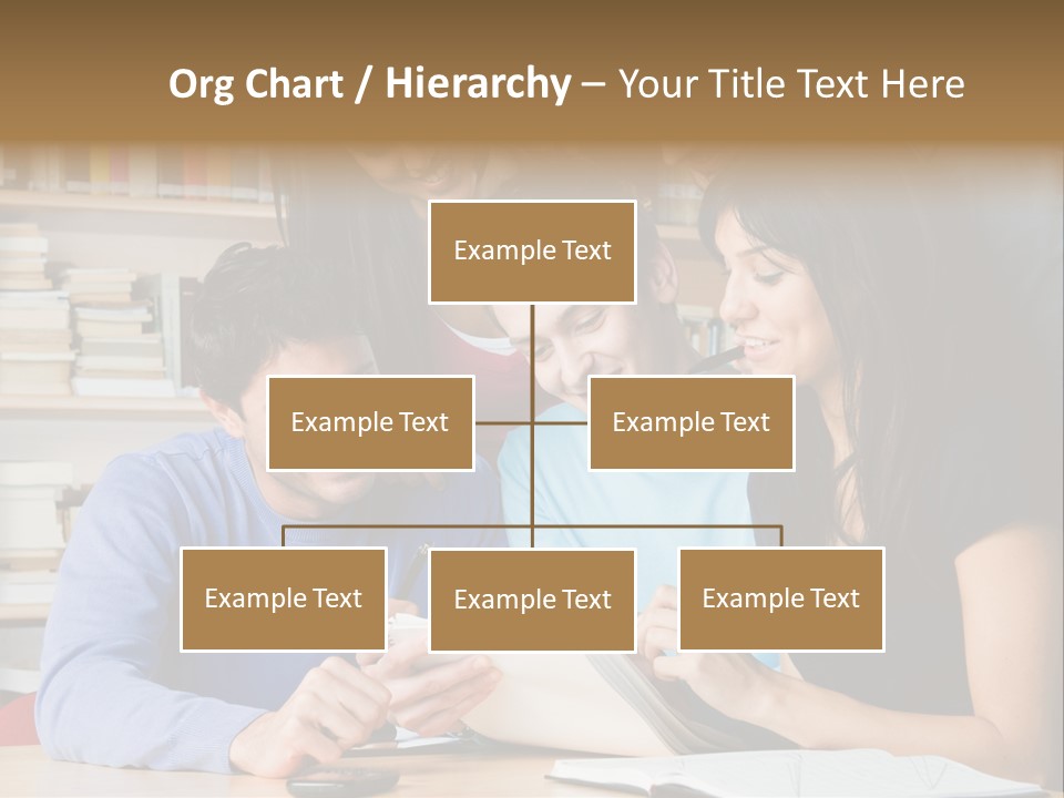 United Writing Person PowerPoint Template